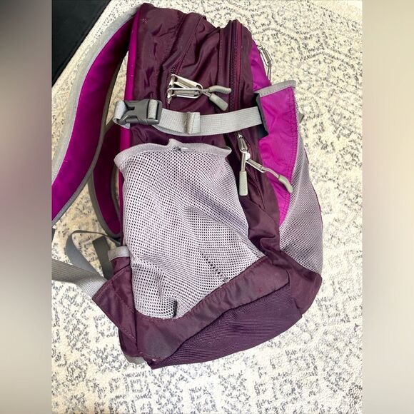 The North face Recon laptop bookbag Purple/Grey Padded Staps backpack - Picture 2 of 14